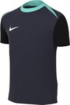 Nike FD7597-454 Dri-FIT Academy Pro 24 SS Top K T-Shirt Unisex Obsidian/Hyper Turq/Black/White Size L