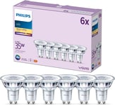 PHILIPS LED Classic Spot Light Bulb 6 Pack [Warm White 2700K - GU10] 35W, Non Di