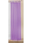 Gardinenbox Rideaux Unicolore Transparent en Voile, de Nombreuses Couleurs attrayantes, 245 x 140, Lilas, 61000