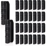 30 PCS Jardin Bâtiments Tube Clip, Clips en Plastique pour Serre Film Clip Tube Serrage Connecteur Kit, pour Serre Bannière Cadre Abris Noir 25mm A