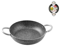 Pan 2 Handles Non-Stick Family Stone CMS 40 Silver Home