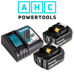 Makita Dc18rc Lxt Charger Complete With 2 X Bl1830b Batteries