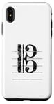 Coque pour iPhone XS Max Clef de Ténor (Noir Ancien) Trombone, Violoncello, Cello