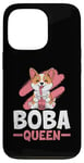 Coque pour iPhone 13 Pro Boba Queen - Thé au lait pour chien - Pour amoureux des perles