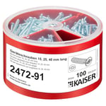 Kaiser Boîte à vis 2472-91 100 pièces.