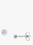 E.W Adams 18ct White Gold Diamond Stud Earrings