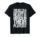 The Key to a Bartender's Heart Is Hidden in Their Playlist T-Shirt