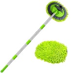 Willingheart Brosse Lavage Voiture Balai Telescopique Nettoyage 160cm Éponge Microfibre Pinceau Camping Car Kit Vadrouille Nettoyeur pour Camion Véhicule Caravane Auto Accessoire Interieur Extérieur