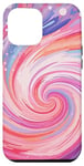 iPhone 12 Pro Max Swirl Pink Color Illustration Pattern Abstract Art Case