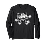 Funny VHS Cassette Tape Men Women Kids Retro Graphic Long Sleeve T-Shirt