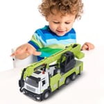 Crane Toy Truck For Boys Girls Extendable Arm Sound Light Openable Door