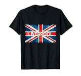 Liverpool England UK Flag,. And Souvenir T-Shirt