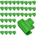 40 Pcs Clips De Serre En Plastique 11mm Clip De Film à Effet De Serre Réutilisable Clips Outil De Jardinage Serre Antidérapant Pour Shed à Effet De