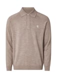 Lexington Clothing Don Merino Rugby Polo Sweater Beige