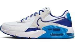 Nike Men's Air Max Sneaker, White/Deep Royal Blue-Photo Bl, 11.5 UK