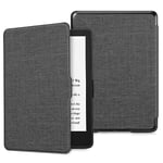 FINTIE Slimshell Case for 6.8" Kindle Paperwhite (11th Generation-2021) and Kindle Paperwhite Signature Edition - Premium Lightweight PU Leather Cover with Auto Sleep/Wake, Denim Charcoal