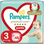 Pampers Premium Care Pants Midi Size 3 nappy covers 6-11kg 48 pc