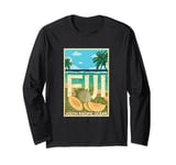 Vintage Distressed Fiji Islands South Pacific Ocean Vacation Long Sleeve T-Shirt