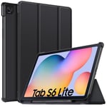 IC Samsung Galaxy Tab S6 Lite Fodral Bumper Tri-Fold Svart Svart Svart