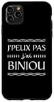 Coque pour iPhone 11 Pro Max Bretagne Je peux pas j'ai Biniou Idée cadeau Humour Breton