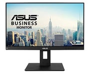 ASUS BE24EQSB - Ecran PC 23,8'' FHD - Dalle IPS - 16:9 - 1920x1080 - 300cd/m² - 60Hz - DP, HDMI, VGA - Kit mini PC inclus - Filtres de lumière bleue - Haut-parleurs - Ajustement hauteur - Pivot 360°