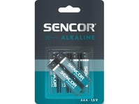 Sencor Alkaline-Batteri, Aaa (Lr03), Aaa, 1,5V, Sencor, Blister, 6-Pack