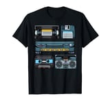 90's Style Retro Vintage Outfits Clothes Old Radio Disk VHS T-Shirt