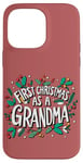 Coque pour iPhone 14 Pro Max Premier Noël en tant que grand-mère, mignonnes fêtes de grands-parents, drôles