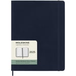 Moleskine 12M Weekly Notebook Softcover 2025 XL Sapphire Blue