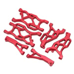 (Red)RC Suspension Arm Set Aluminum Alloy Front Rear Swing Arms With Ball RE