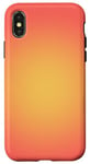 Coque pour iPhone X/XS Orange Cute Gradient Phone Cover