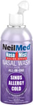 NeilMed NasaMist Nasal Spray Saline Solution for Sinus Relief 177mL All-in-One