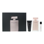 Narciso Rodriguez Womens For Her Eau de Parfum 100ml, 10ml + Body Lotion Gift Set - One Size