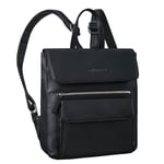 STILORD 'Venetia' Petit Sac a Dos en Cuir Femmes | City Backpack A5 | Sac à Dos Femme pour Tablette 10-12 pouces | Petit et Élégant en Cuir Véritable, Couleur:noir