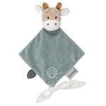 Nattou Mini Doudou Plat en Polyester, Girafe Luna, Compagnon Dès La Naissance, Environ 25 cm, Luna et Axel, Vert/Beige