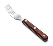 Arcos Couteaux de Table - Fourchette à Steak - Acier Inoxydable 18/10 et 195 mm - Manche Bois Comprimé Couleur Brun