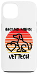 Coque pour iPhone 13 Husband Father Vet Tech, vétérinaire, chien, animal de compagnie, chat, famille