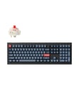 Keychron V6 MAX QMK/VIA Wireless RGB Hot Swap Jupiter Red - Carbon Black - Tastatur - Nordisk - Sort