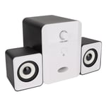 Dazzle Version Black White USB Powered Desktop Speakers Computer Speakers With S