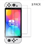 for Nintendo Switch OLED 2x Screen Protector Console Film Cover