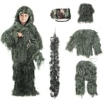 Kids Ghillie kostymer Sniper Halloween Army kostym green 150