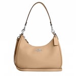 Coach Womens Pebbled Leather Teri Hobo Bag - Beige - One Size