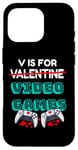 Coque pour iPhone 16 Pro V est une manette de jeu amusante pour la Saint-Valentin pour les jeux vidéo