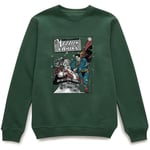 DC Comics Originals Superman Action Comics Green Christmas Jumper - XL