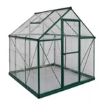 Serre en aluminium et polycarbonate Palram Canopia Harmony vert 6 x 6 m