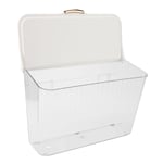 Wall Mounted Laundry Basket Dirty Basket Plastic Space Saving With Lid For