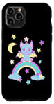 Coque pour iPhone 11 Pro Chauve-souris pour Halloween - Arc-en-ciel - Pour enfant