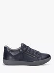 Josef Seibel Claire 13 Nubuck Low Top Trainers, Navy