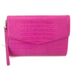 TED BAKER Pink Envelope Clutch Bag | Womens Handbag Wristlet Purse New With Tags