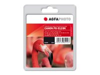 Agfaphoto - 18 Ml - Svart - Kompatibel - Blekkpatron (Alternativ For: Canon Pg-512) - For Canon Pixma Mp230, Mp252, Mp270, Mp280, Mp282, Mp495, Mp499, Mx350, Mx360, Mx410, Mx420